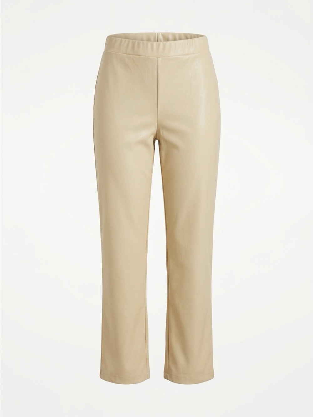 NWOT Sanctuary Runaway Faux Leather Leggings Small Tan Cream Ankle Crop Pants